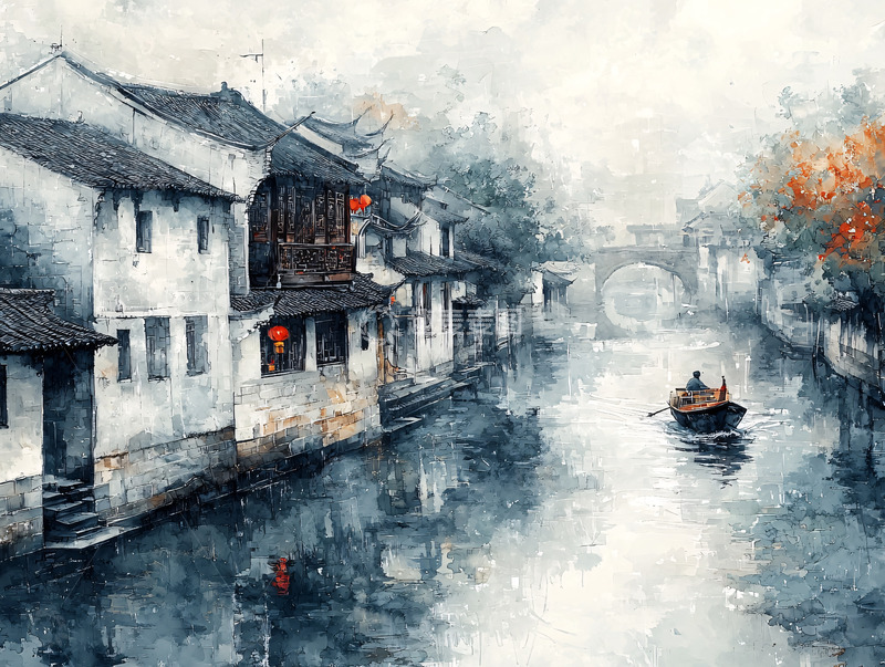 高清大图下载【趣麦麦图】水墨江南