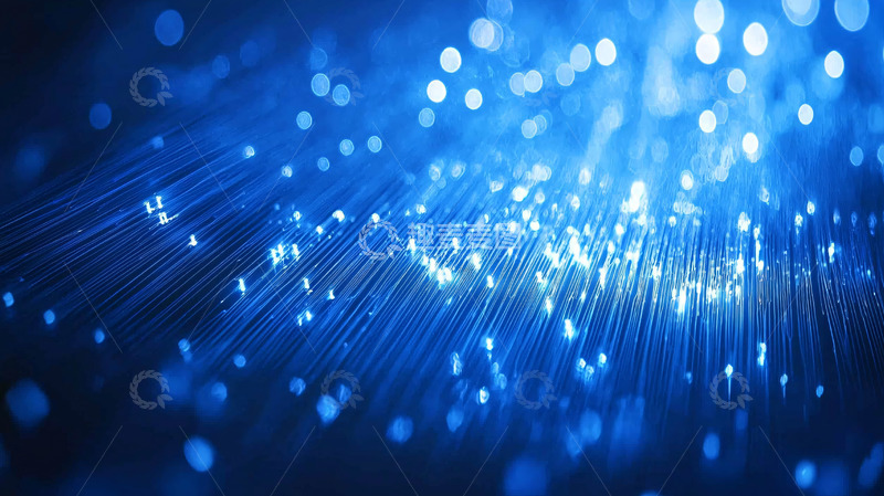 高清大图下载【趣麦麦图】蓝色光纤背景