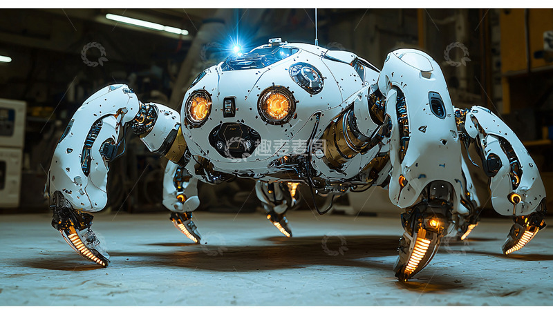 高清大图下载【趣麦麦图】机械蜘蛛机器人