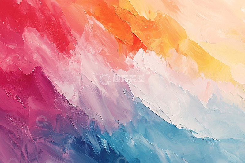 高清大图下载【趣麦麦图】色彩斑斓的抽象画