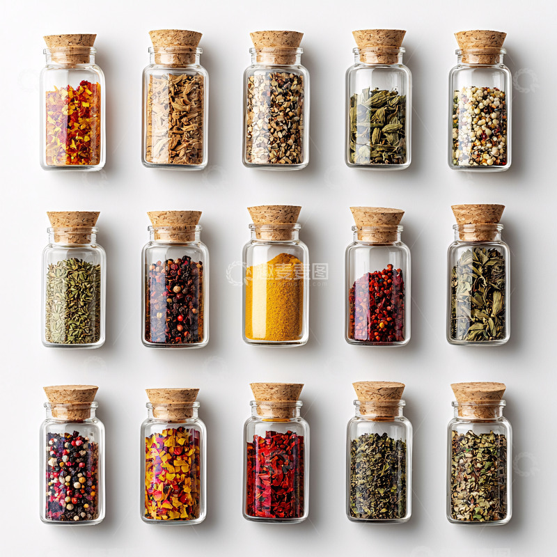 高清大图下载【趣麦麦图】香料瓶素材组合