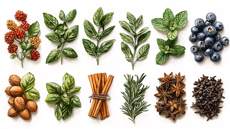 高清大图下载【趣麦麦图】香料植物素材图