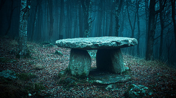 神秘森林石桌