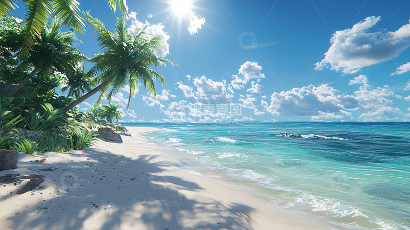高清大图下载【趣麦麦图】热带海滩风光