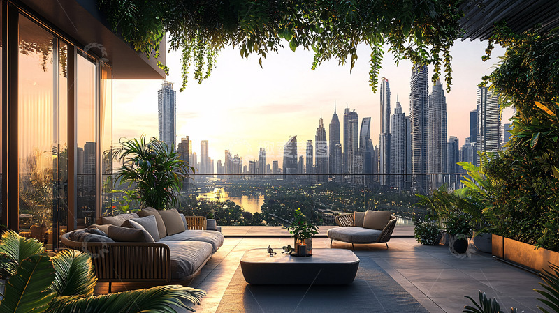 高清大图下载【趣麦麦图】阳台景观