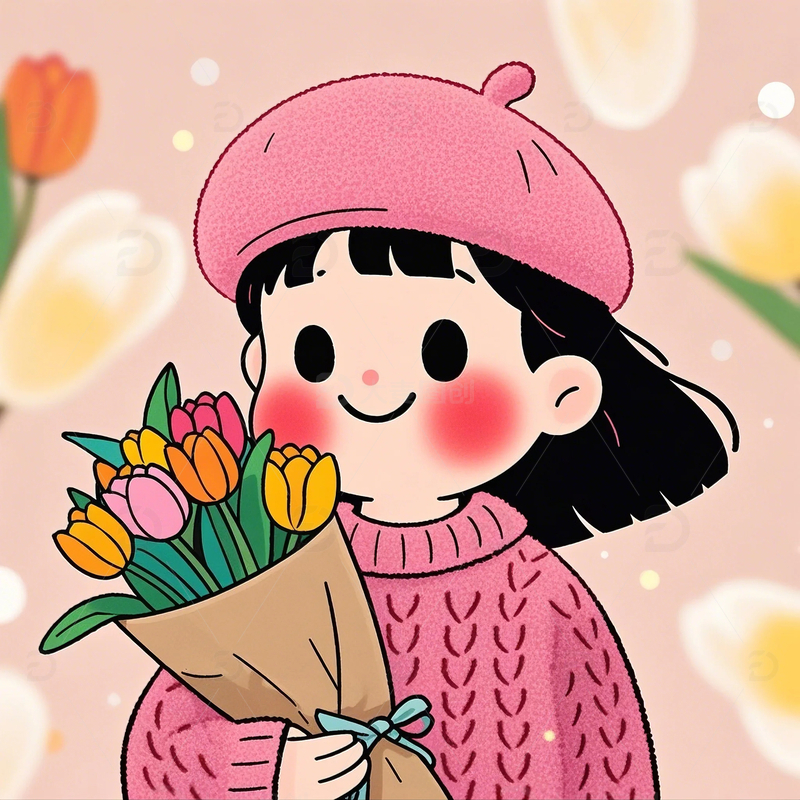 高清大图下载【趣麦麦图】卡通扁平头像