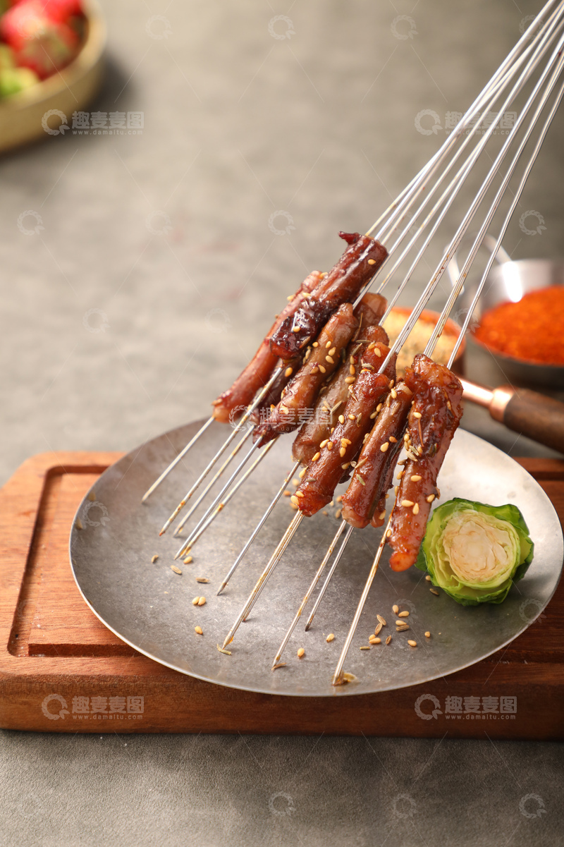 高清大图下载【趣麦麦图】东北烧烤烤羊枪