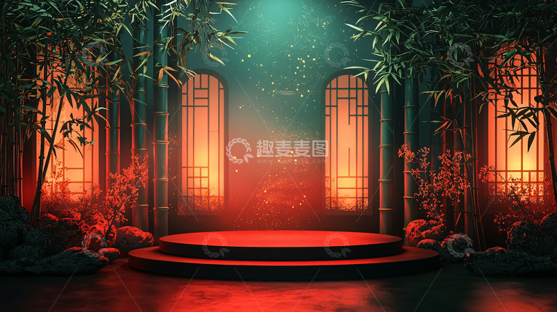 高清大图下载【趣麦麦图】中式背景