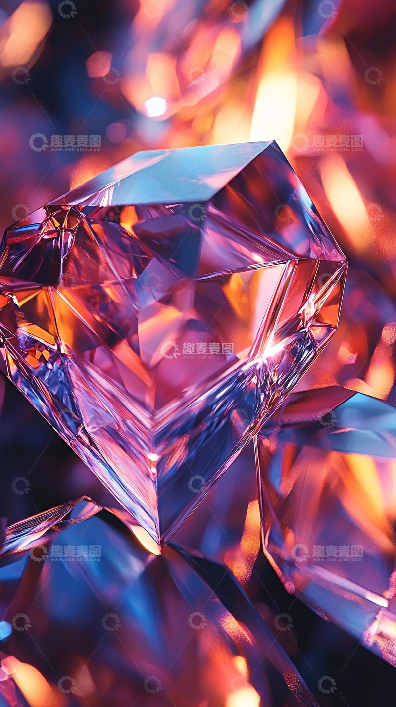 高清大图下载【趣麦麦图】多面晶体