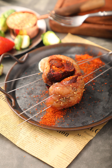 东北烧烤烤羊腰子