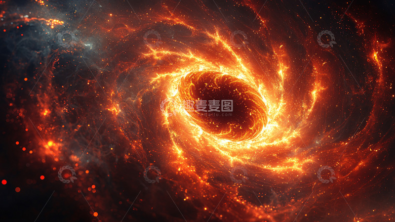 高清大图下载【趣麦麦图】宇宙火焰漩涡