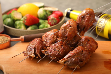 东北烧烤炭烤鸡头1