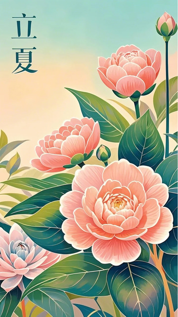 立夏 花卉 海报  1