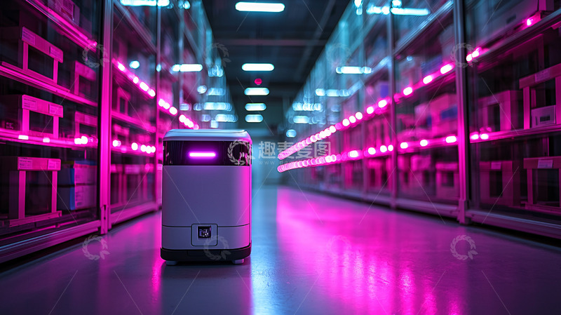 高清大图下载【趣麦麦图】智能仓储机器人