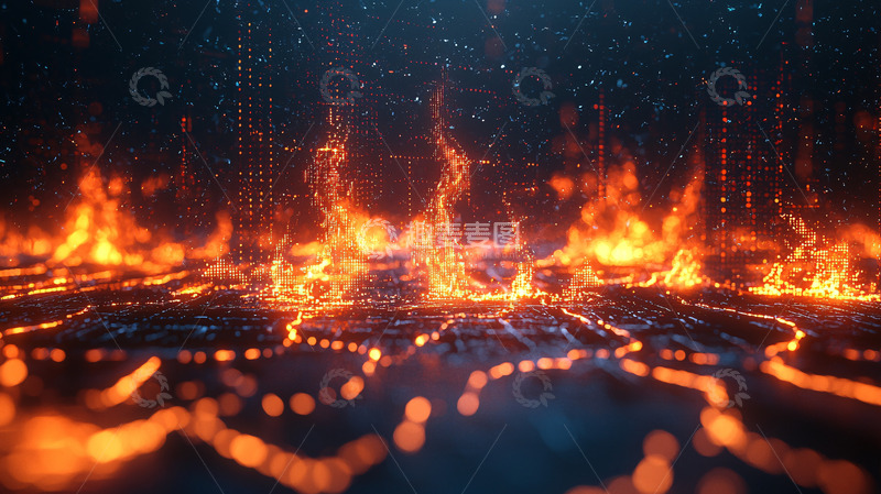 高清大图下载【趣麦麦图】火焰背景