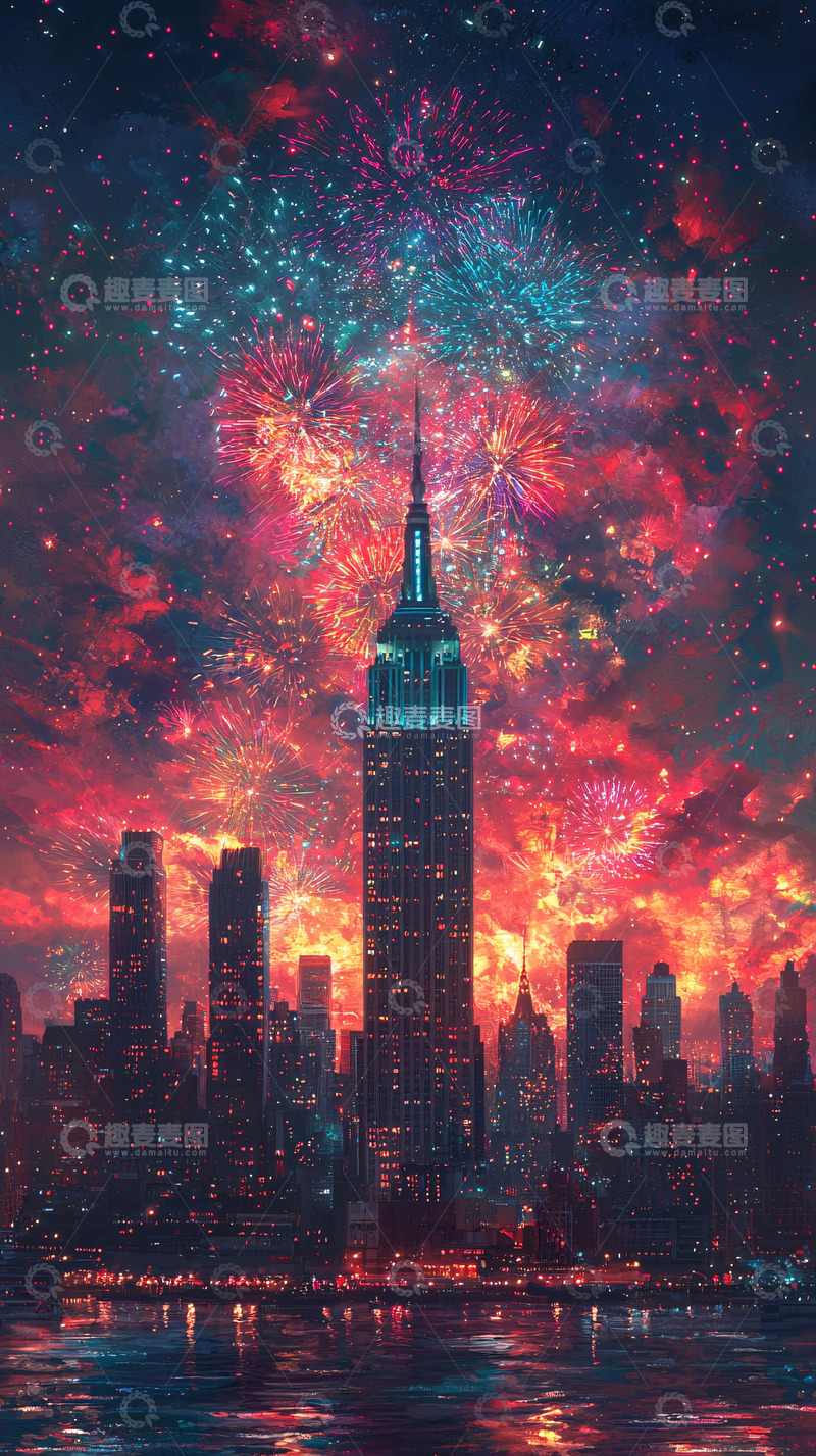 高清大图下载【趣麦麦图】纽约帝国大厦