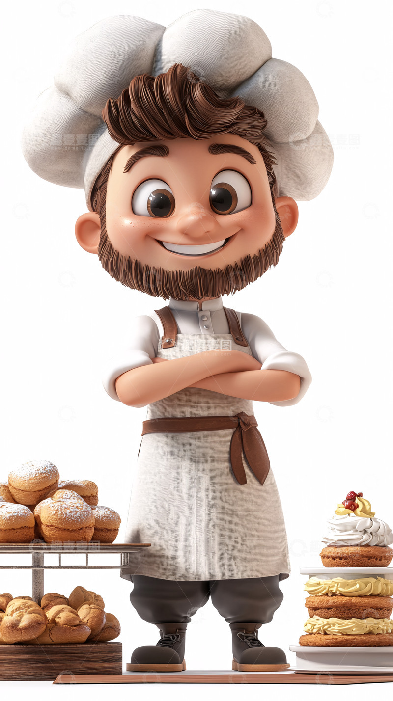 高清大图下载【趣麦麦图】卡通厨师