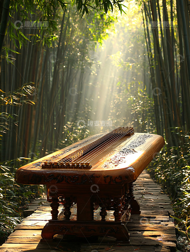 高清大图下载【趣麦麦图】古筝