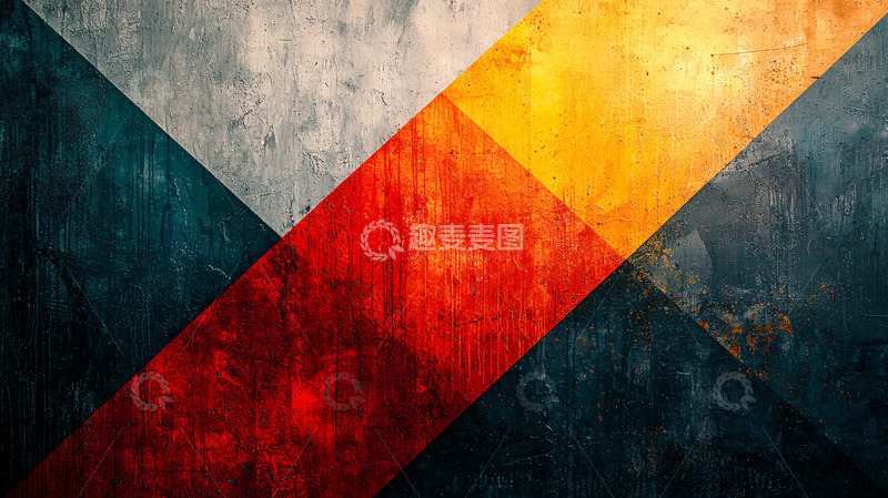 高清大图下载【趣麦麦图】抽象几何彩色背景