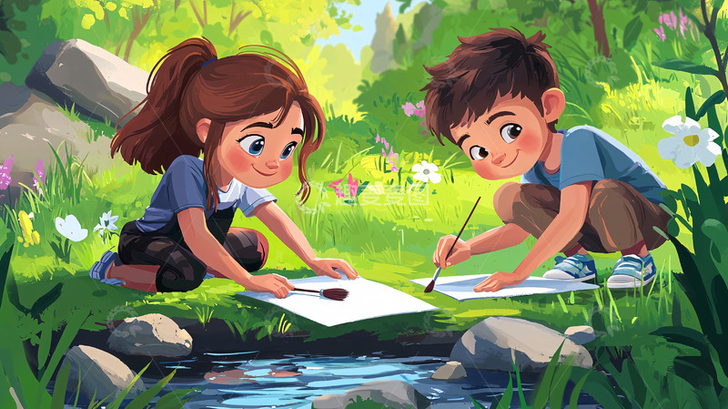 高清大图下载【趣麦麦图】儿童绘画