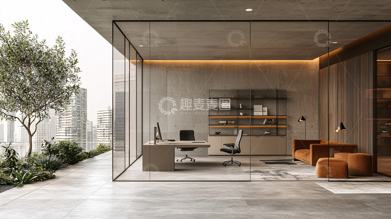 高清大图下载【趣麦麦图】现代简约办公室