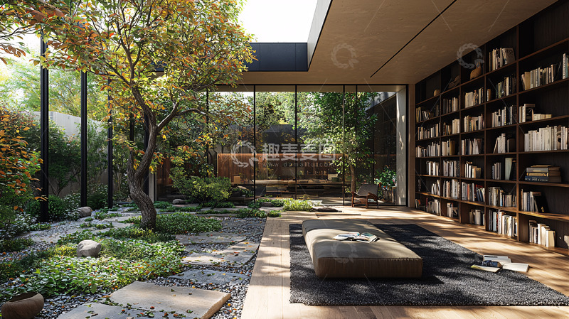 高清大图下载【趣麦麦图】室内庭院设计