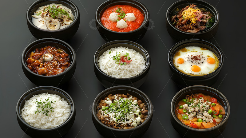 高清大图下载【趣麦麦图】种类繁多石锅饭