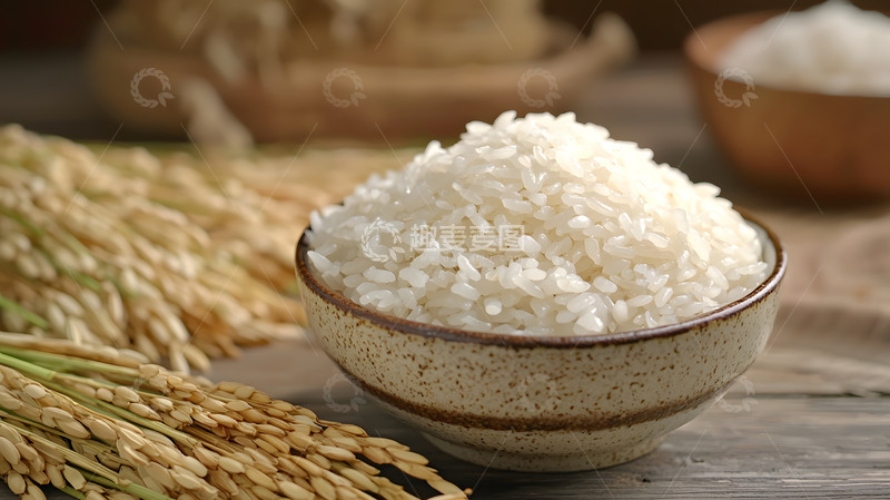 高清大图下载【趣麦麦图】特写饱满大米图片