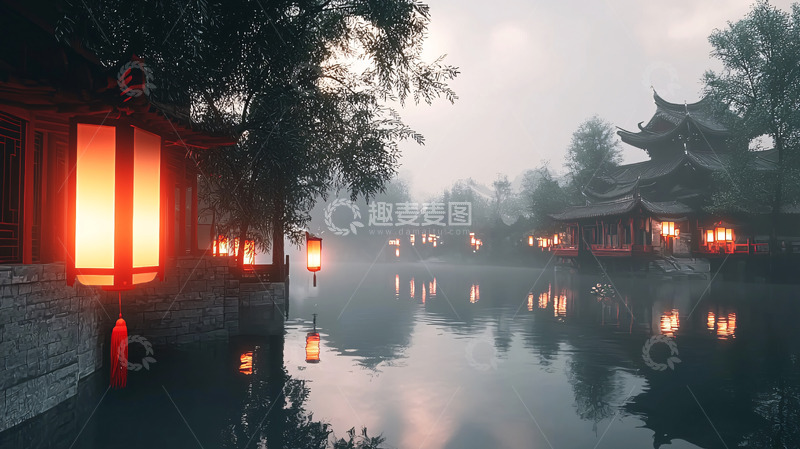 高清大图下载【趣麦麦图】水墨江南