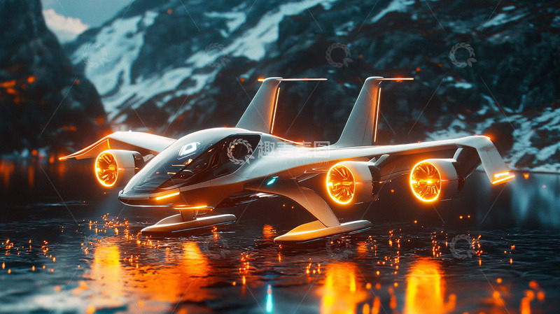 高清大图下载【趣麦麦图】未来飞行器