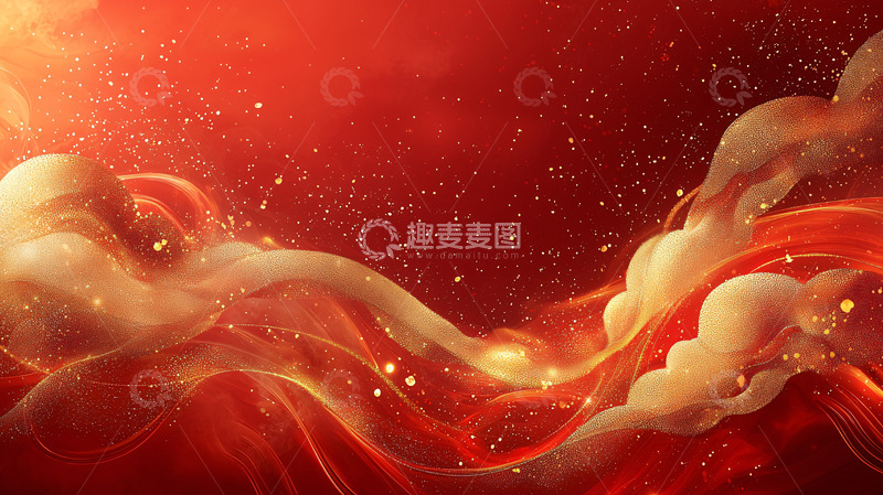 高清大图下载【趣麦麦图】红色火焰流体