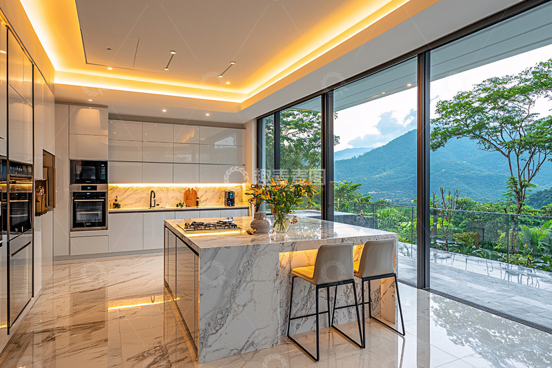 高清大图下载【趣麦麦图】现代简约厨房设计4