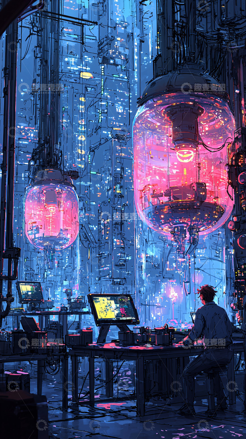 高清大图下载【趣麦麦图】未来都市