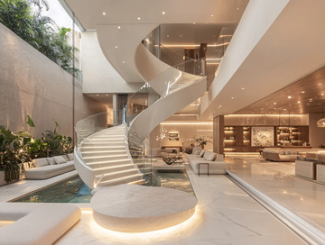 现代简约旋转楼梯