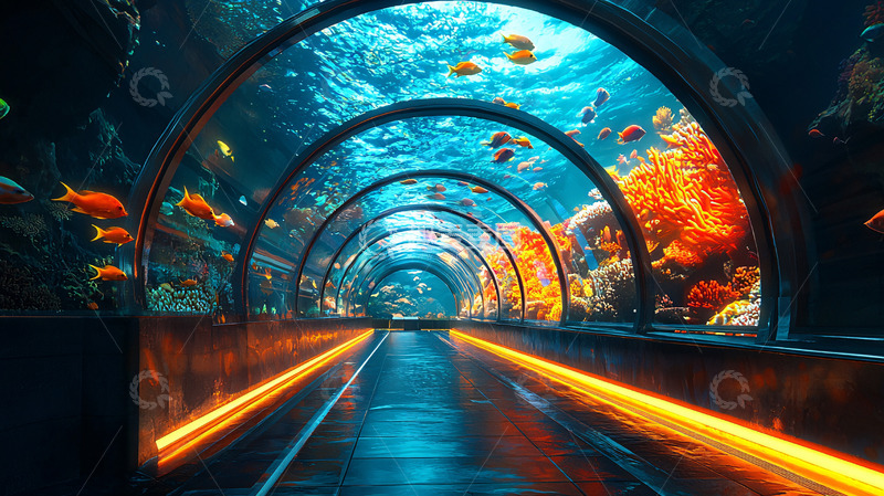 高清大图下载【趣麦麦图】海底隧道