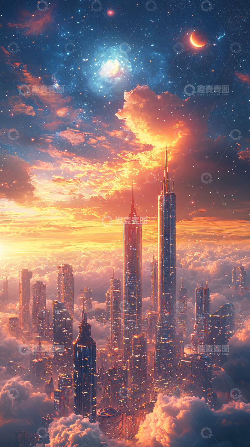 高清大图下载【趣麦麦图】未来城市