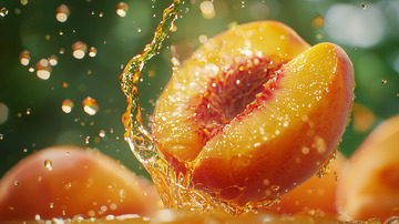 水花四溅的桃子