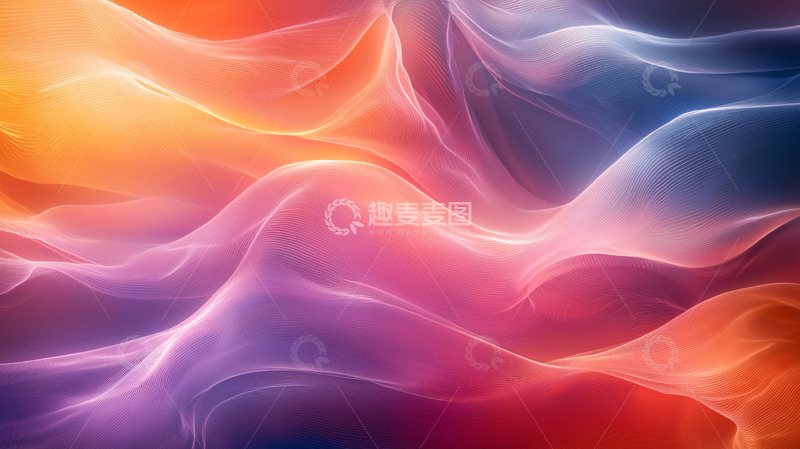 高清大图下载【趣麦麦图】抽象彩色烟雾背景