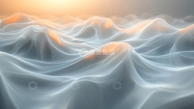 高清大图下载【趣麦麦图】光影流动的抽象山峦