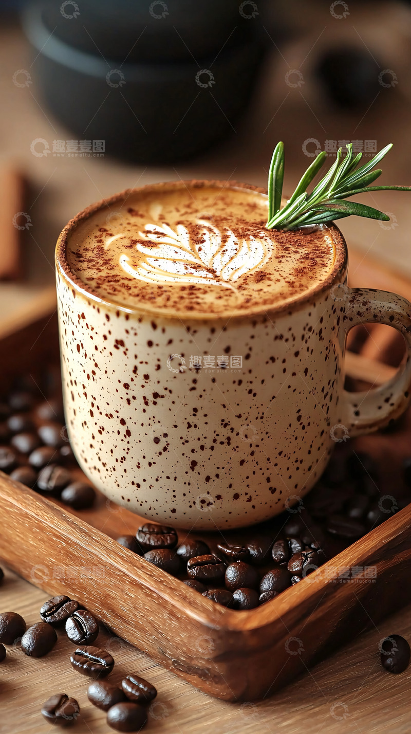 高清大图下载【趣麦麦图】香浓咖啡拉花艺术