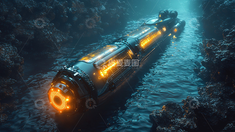 高清大图下载【趣麦麦图】深海探测器