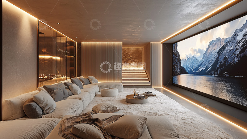 高清大图下载【趣麦麦图】高端家庭影院设计