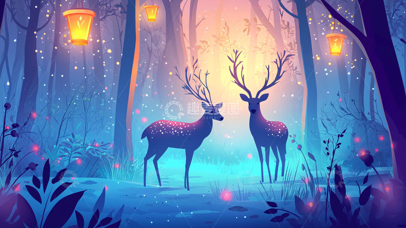 高清大图下载【趣麦麦图】梦幻森林