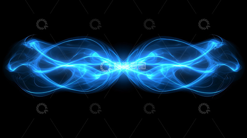 高清大图下载【趣麦麦图】蓝色能量光效粒子