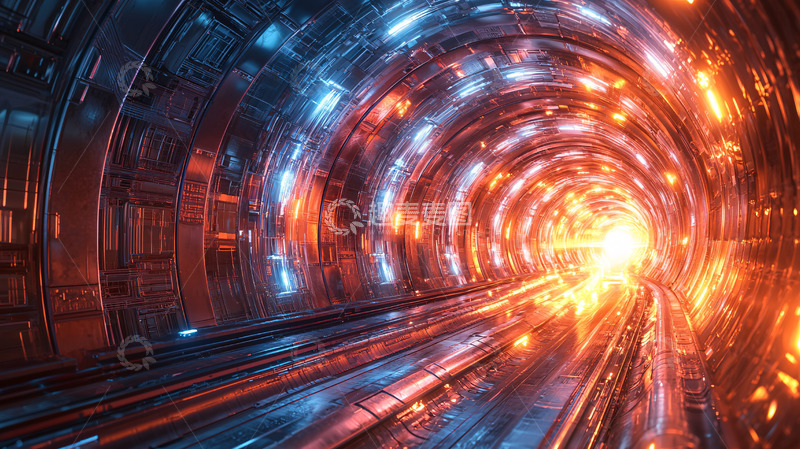 高清大图下载【趣麦麦图】科技感隧道3