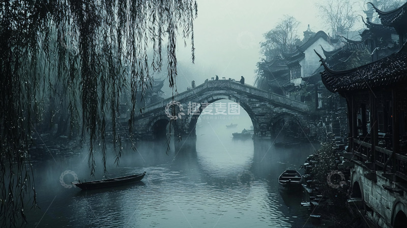 高清大图下载【趣麦麦图】水墨江南