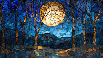 马赛克月光森林