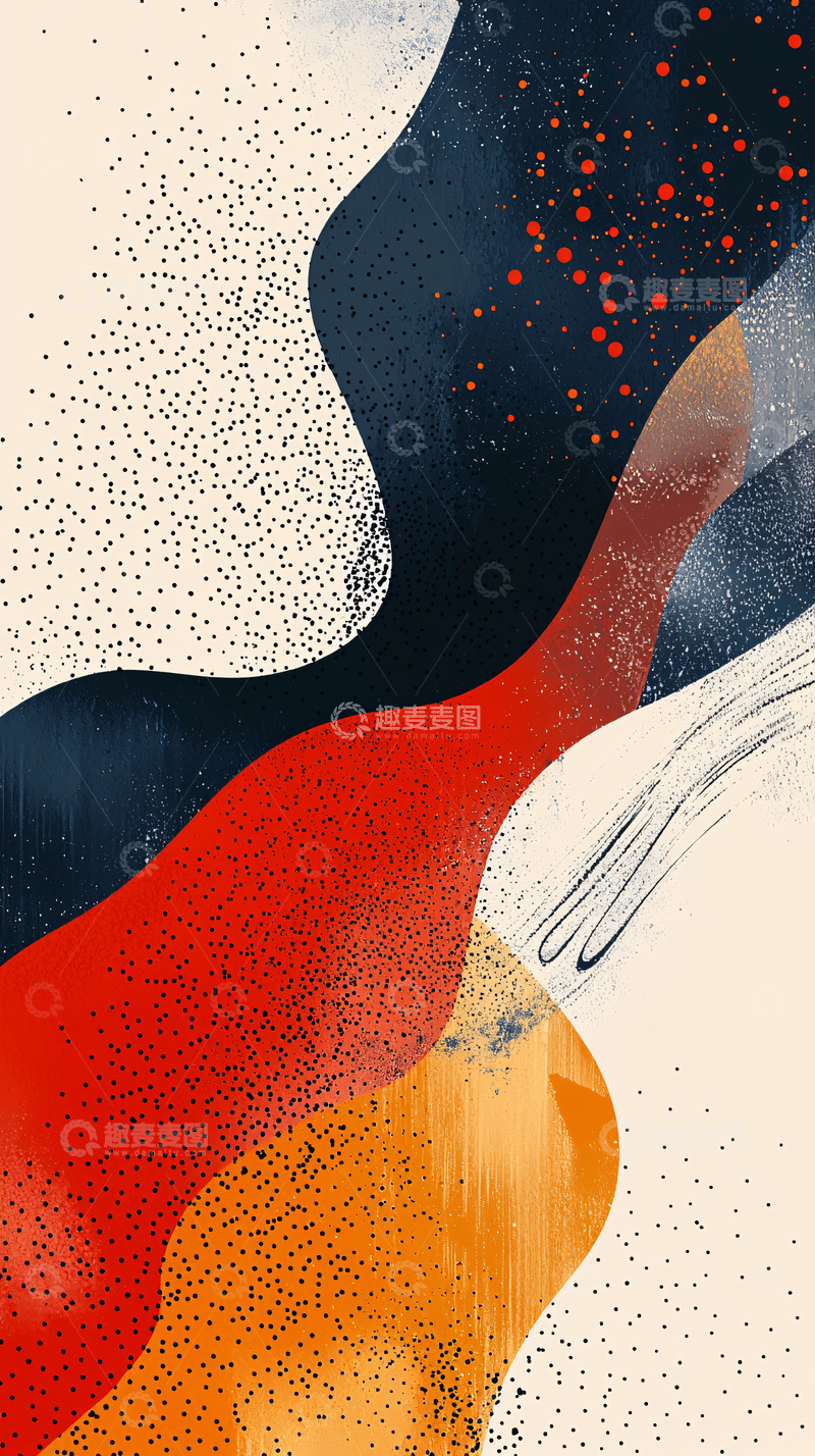 高清大图下载【趣麦麦图】抽象水彩画