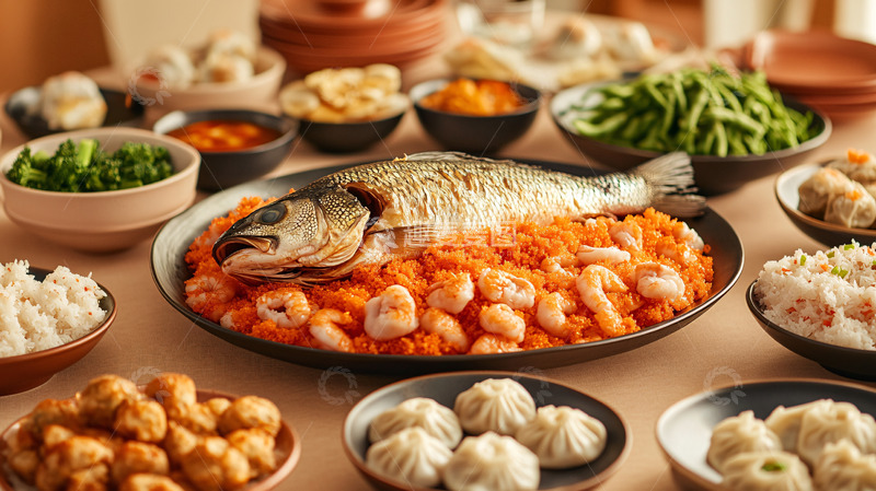 高清大图下载【趣麦麦图】丰盛的中国菜肴