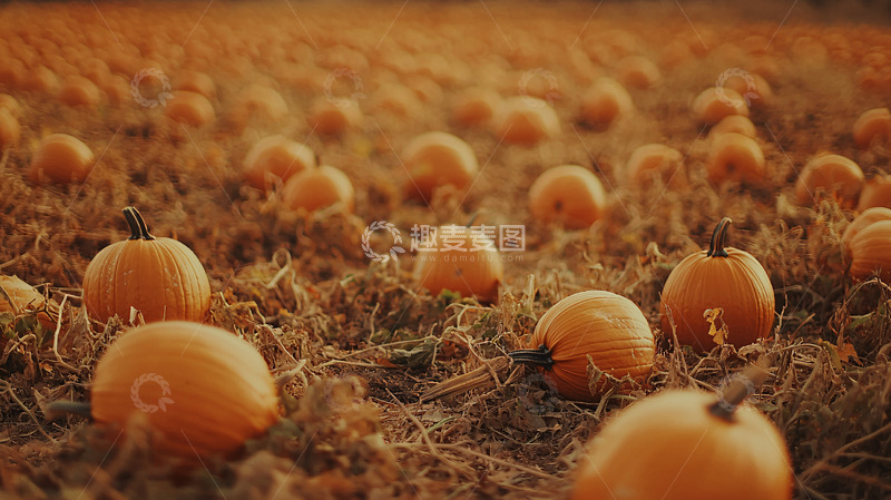 高清大图下载【趣麦麦图】南瓜田